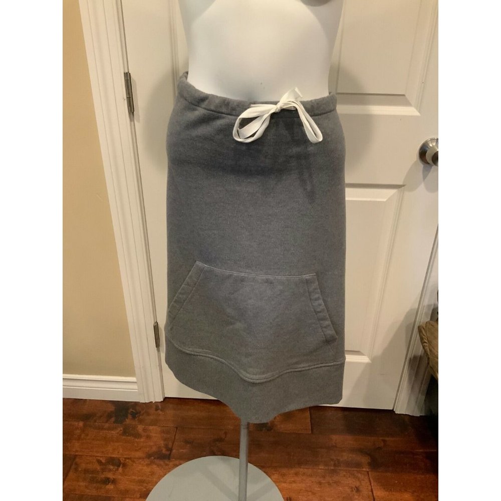 Maison Martin Margiela Gray Pencil Skirt with Drawstring Waist - Picture 2 of 10